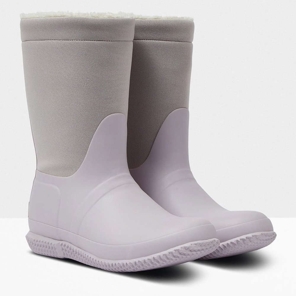Hunter boots Roll-Top Sherpa Winter Rain Boot - Women 7 - Picture 3 of 11